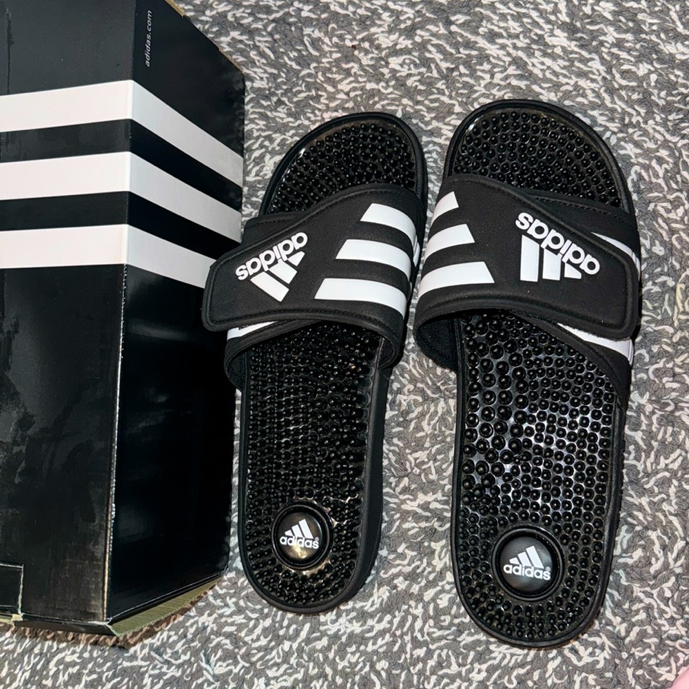 Women adidas slides , size 8